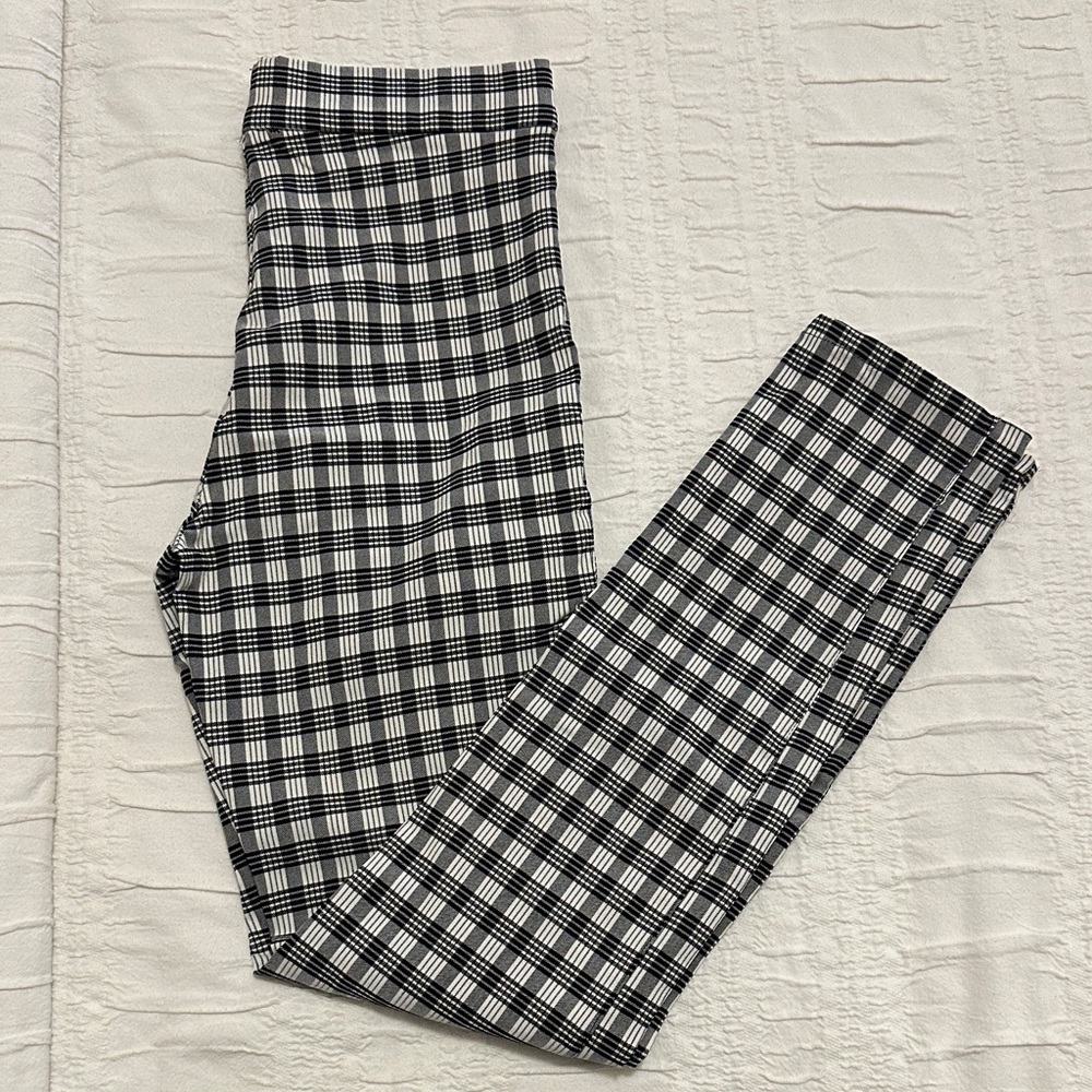 Garage Black and White Checkered Pants